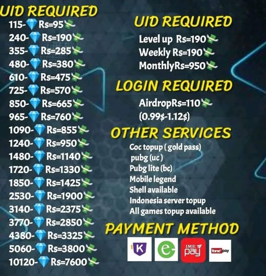 Free Fire topup